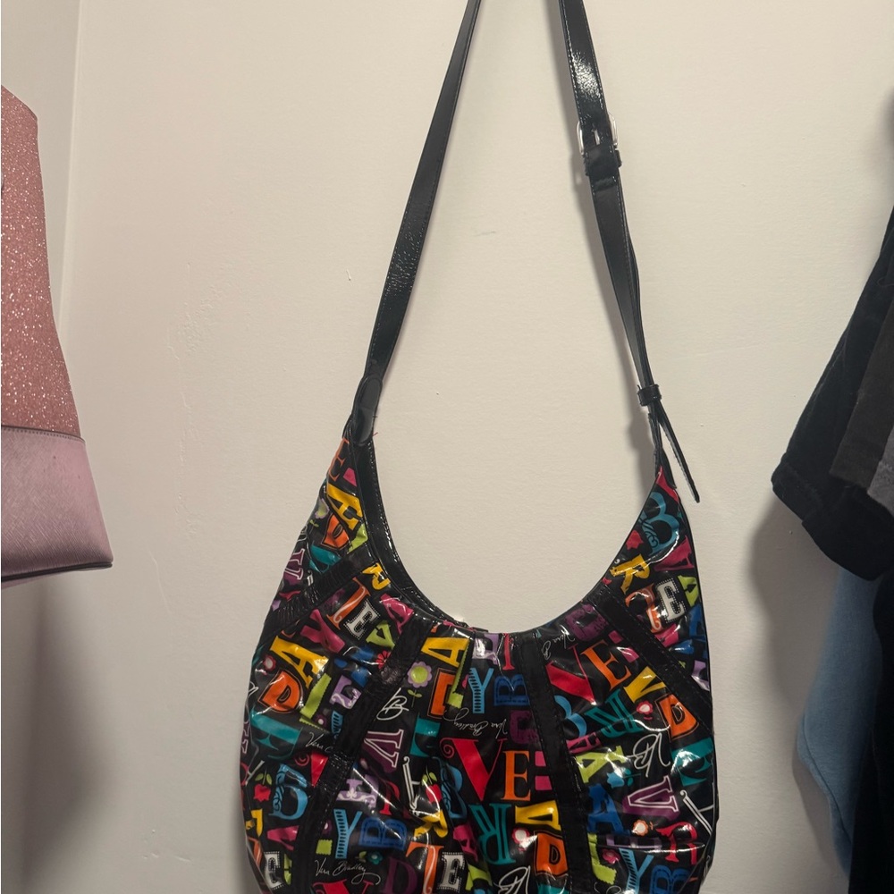 Vera Bradley Shoulder Bag in Vibrant Floral with Adjustable Strap